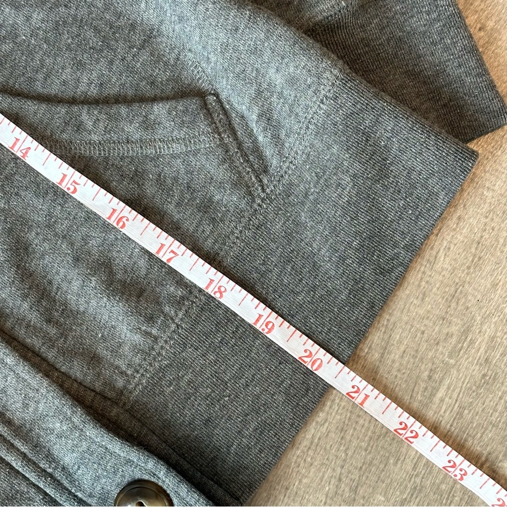 Vintage Roots Gray Hooded Button-Up Jacket Hoodie - Picture 7 of 7
